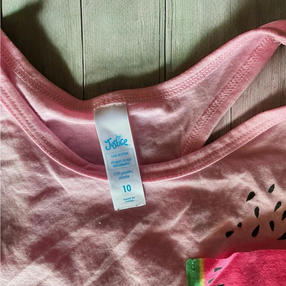 Justice watermelon girls pajamas -M - Picture 4 of 4